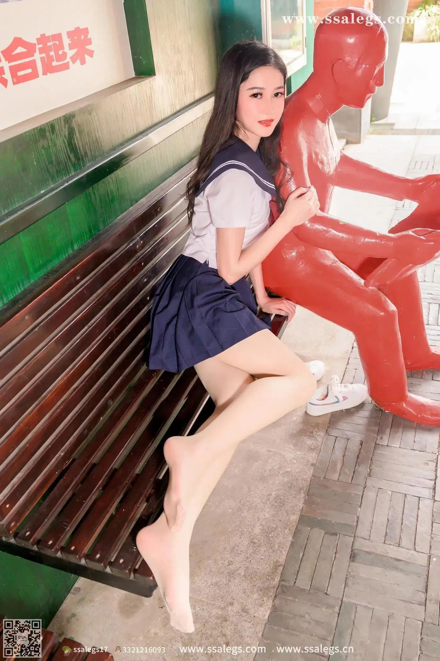 [SSA丝社]超清写真 NO.422 漫漫白色jk制服肉丝写真(下)[23] [50P]插图8